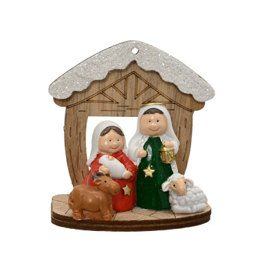 NATIVITA' IN LEGNO 7,5CM