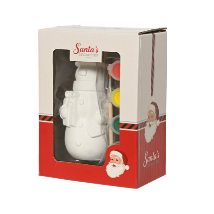 SET PITTURA PUPAZZO DI NEVE IN GESSO