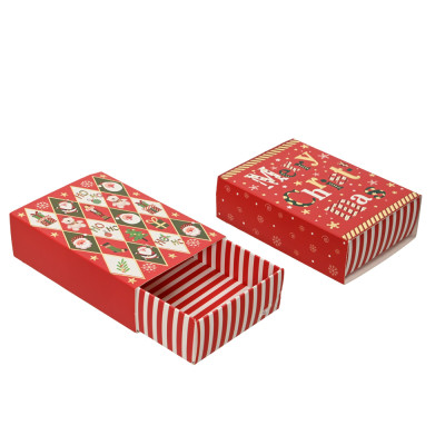 SCATOLA DA REGALO NATALIZIA IN CARTONCINO FSC 10CM