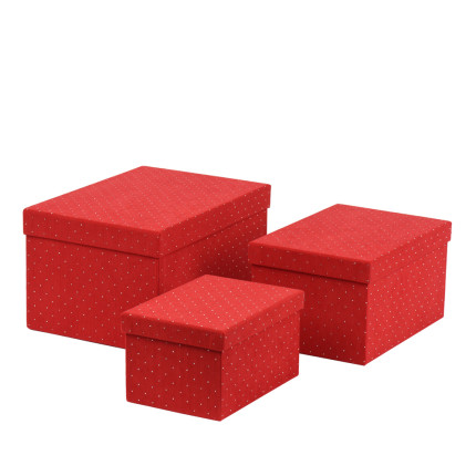 SCATOLA IN VELLUTO ROSSO CON STRASS
