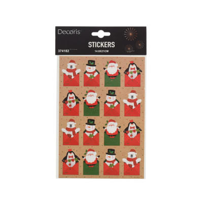 STICKERS NATALIZI (2 FOGLI) 14,8X21CM