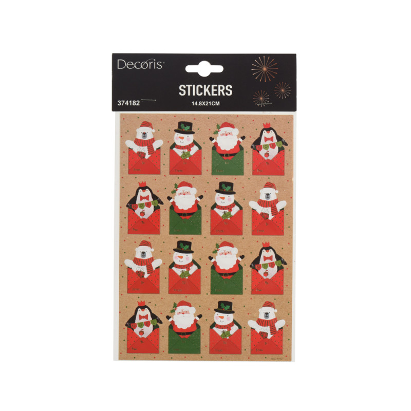 STICKERS NATALIZI (2 FOGLI) 14,8X21CM