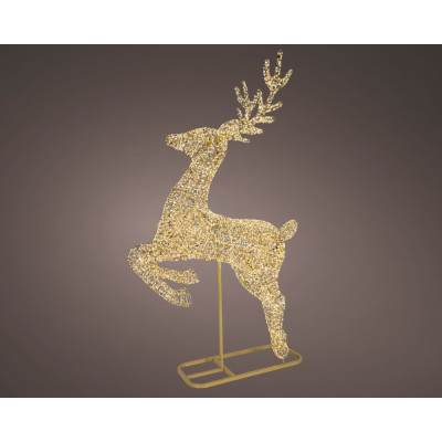RENNA NATALIZIA LUMINOSA ORO 2,86 MT 8300 MICROLED FLASHING