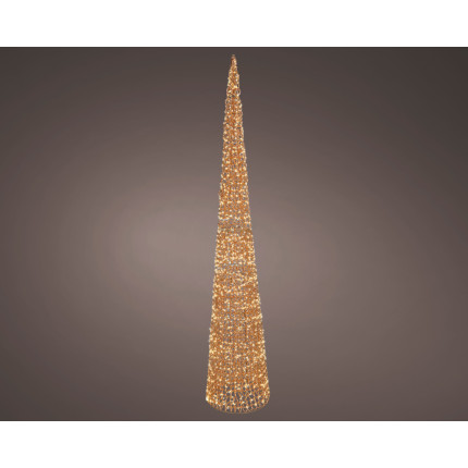 CONO LUMINOSO FLASH ORO ROSA 180 CM 1800 MICROLED