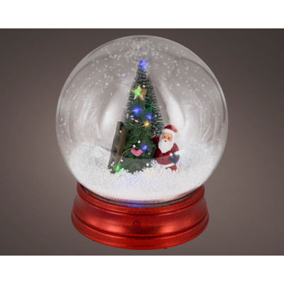 SFERA LUMINOSA CON EFFETTO NEVICATA 23 CM