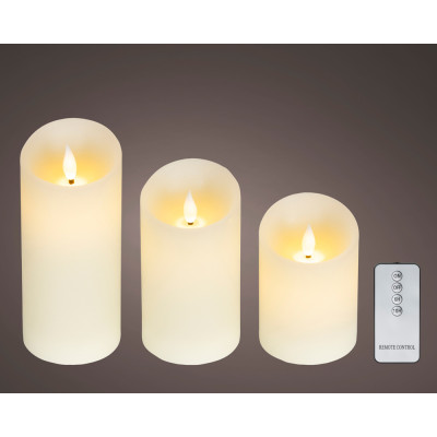 CANDELA LED CON FIAMMA REALISTICA 17 CM