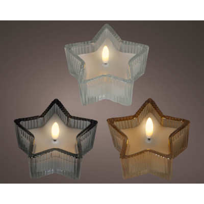 CANDELA NATALIZIA LED STELLA 8 CM