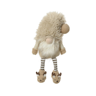 GNOMO CON CAPPELLO PELLICCIA 48CM