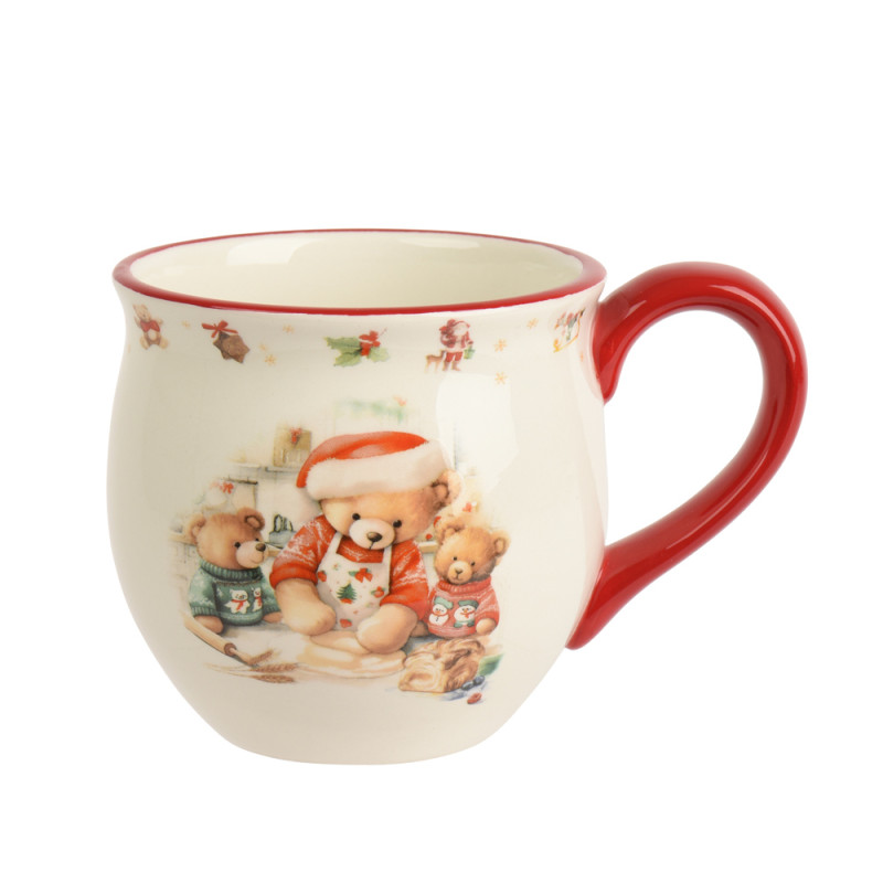 MUG PORCELLANA CON ORSETTI 9,5CM