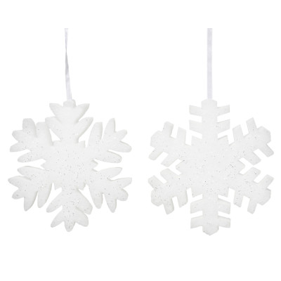 FIOCCO DI NEVE DECORATIVO PENDENTE BIANCO 2