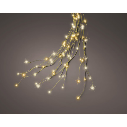 FASCIO LUMINOSO ORO PER ALBERO DI NATALE 180 CM 480 MICROLED FLASH