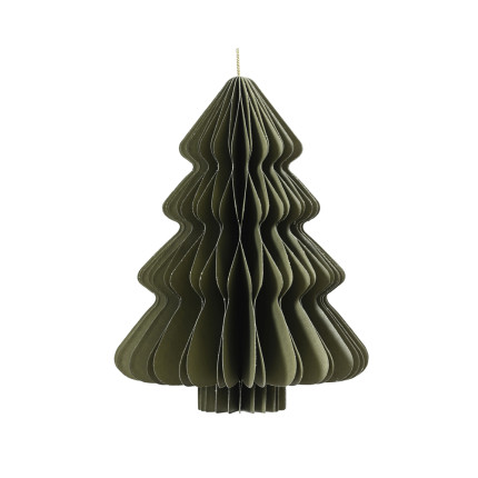 ALBERO PLISSE' IN CARTA CON GLITTER 20CM