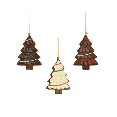 ALBERELLO EFFETTO CIOCCOLATO PENDENTE 8,5CM