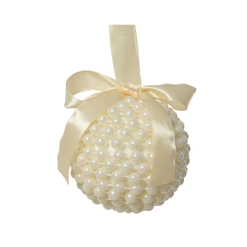 SFERA CON PERLINE E FIOCCO