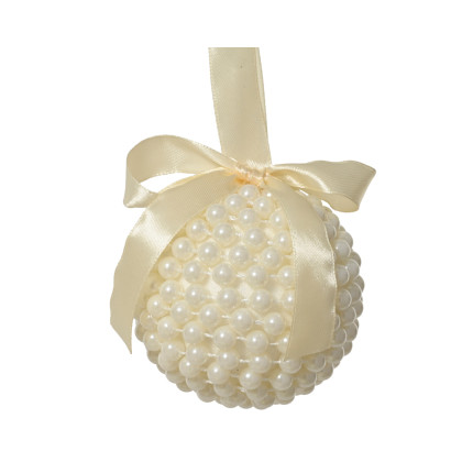 SFERA CON PERLINE E FIOCCO