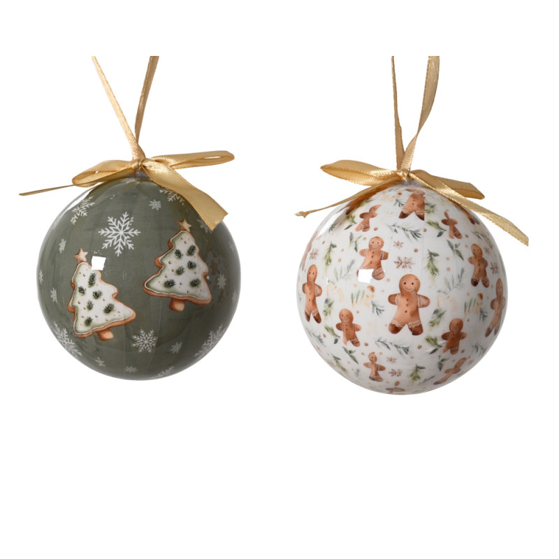 SFERA CON DECORI NATALIZI 8CM