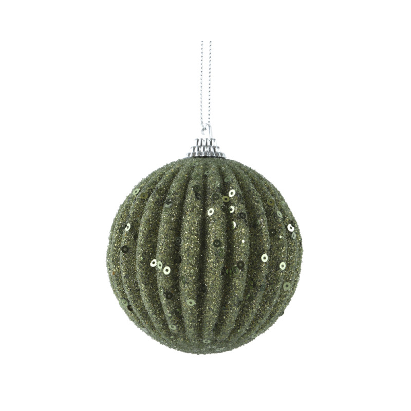 SFERA PLISSETTATA CON PAILETTES 8CM