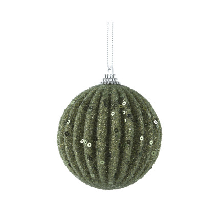 SFERA PLISSETTATA CON PAILETTES 8CM