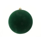 PALLE FLOCCATE PER ALBERO DI NATALE 8CM (9 PEZZI)