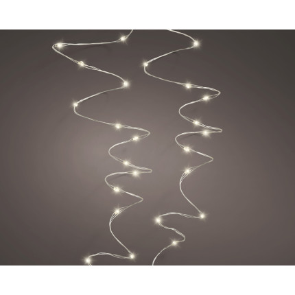 Filo Metal 240 Micro Led Luce Calda 12mt