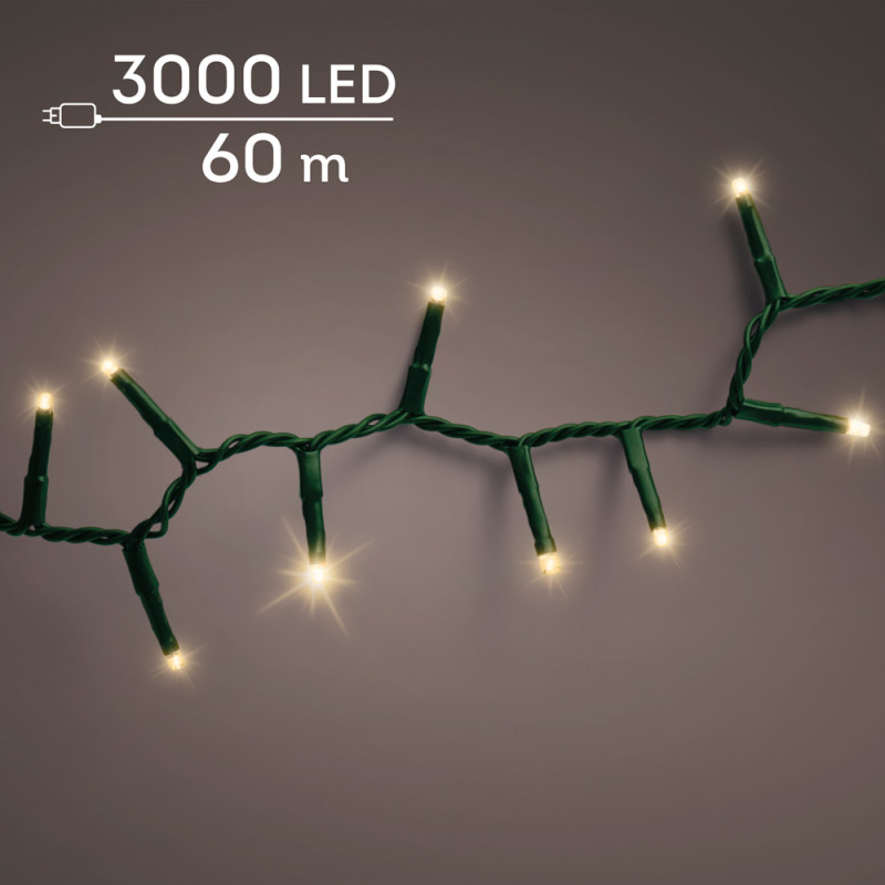 Luci natalizie LED compact 6000 cm da Esterno | Incartare