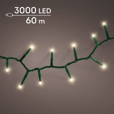 Luci natalizie LED compact 6000 cm da Esterno | Incartare