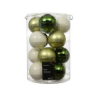 SFERE NATALIZIE IN VETRO 8CM (16 PEZZI)