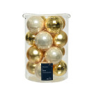 SFERE NATALIZIE IN VETRO 8CM (16 PEZZI)