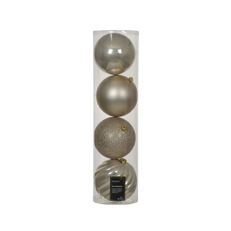 Sfere infrangibili assortite 14cm (4 pezzi)