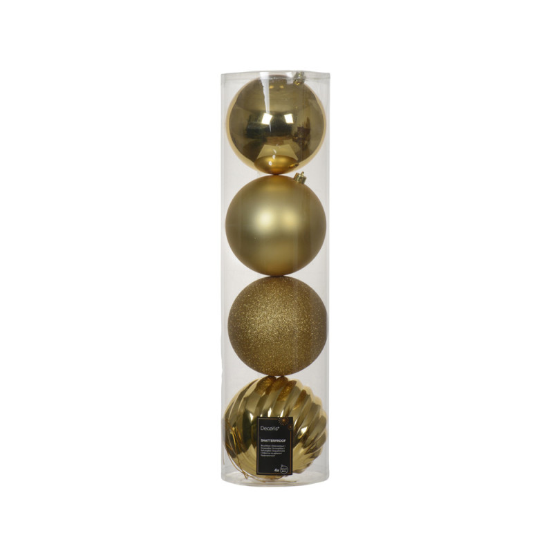 Sfere infrangibili assortite 14cm (4 pezzi)