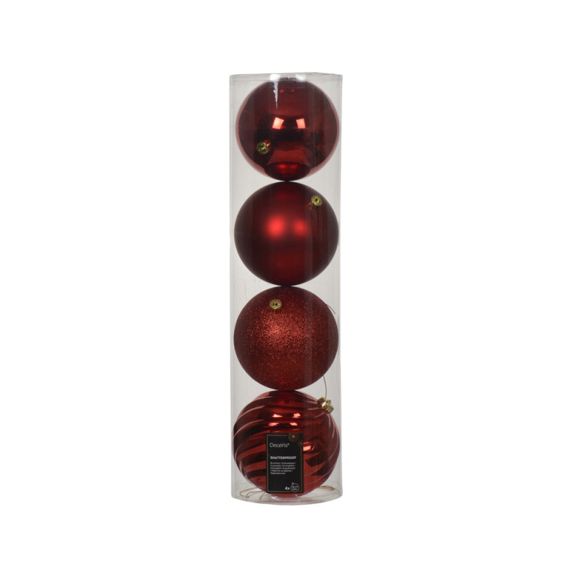 Sfere infrangibili assortite 14cm (4 pezzi)