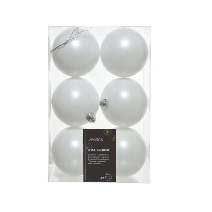 Palline per Albero di Natale 8cm (6 pezzi)