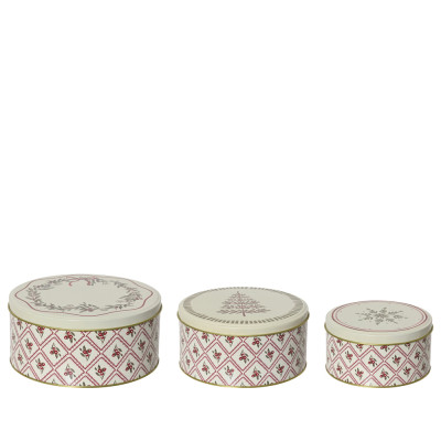 Scatola in Latta Tonda Decorativa