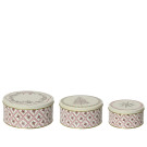Scatola in Latta Tonda Decorativa