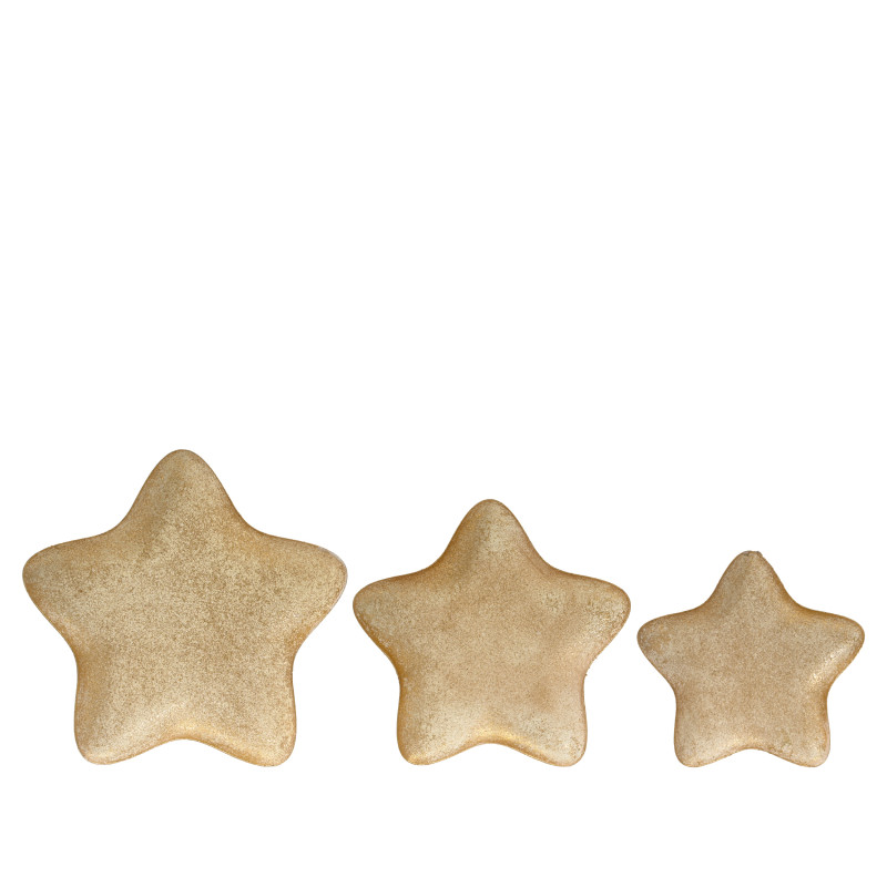 PIATTINO STELLA IN METALLO ANTICATO ORO