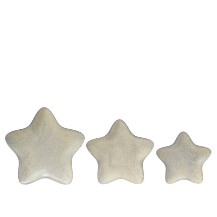 PIATTINO STELLA IN METALLO ANTICATO ARGENTO