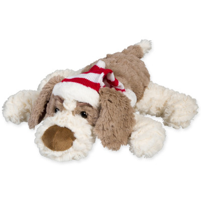 CANE PELUCHE SDRAIATO CON CAPPELLO 34CM