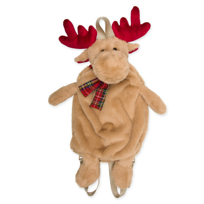 ZAINO ALCE PELUCHE 16X55CM