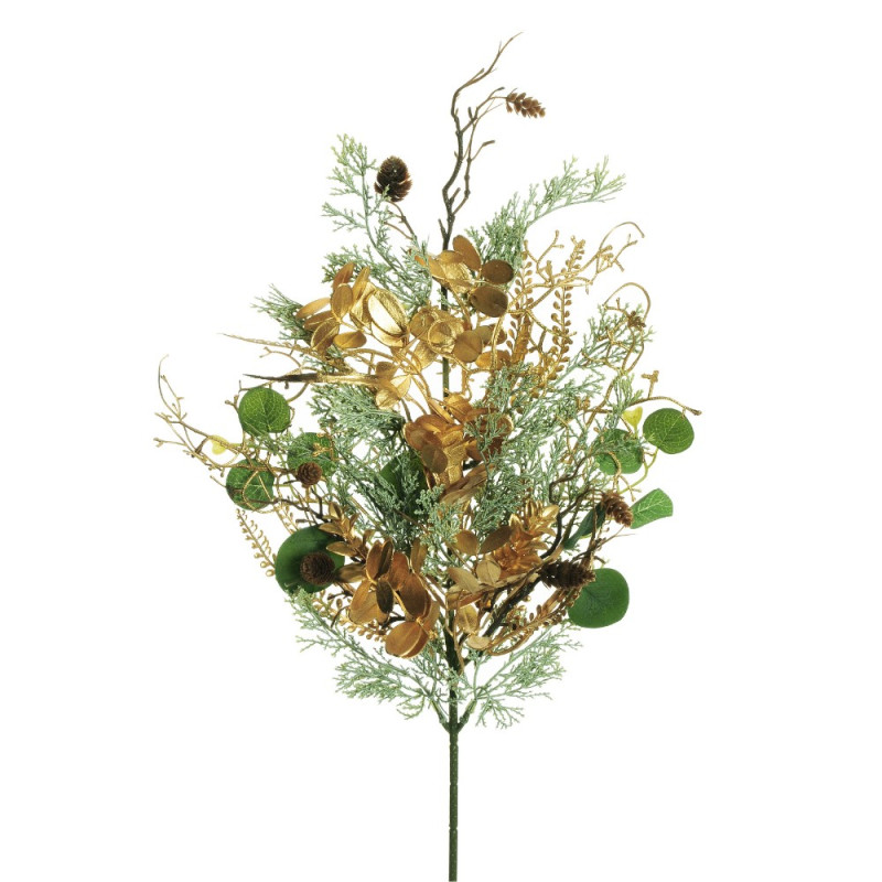 RAMO TUIA, ACACIA, MIRTO E PIGNE  70 CM
