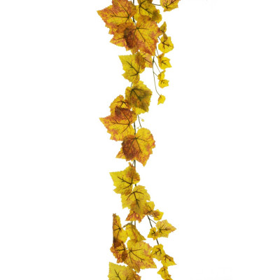 GHIRLANDA DI FOGLIE DI VITE AUTUNNALE 195 CM