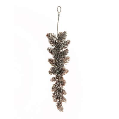 PENDENTE PIGNE INNEVATE 30 CM