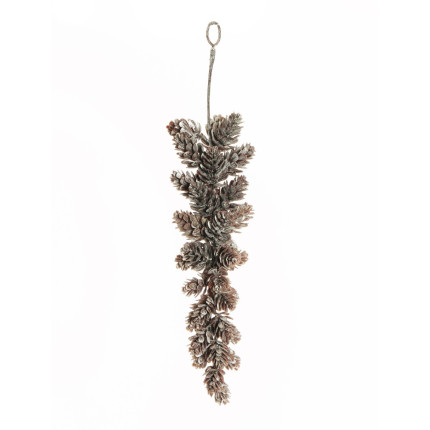 PENDENTE PIGNE INNEVATE 30 CM