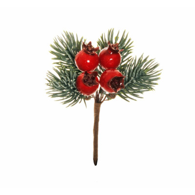 PICK PINO E BACCHE DI ROSA CANINA 12,5 CM