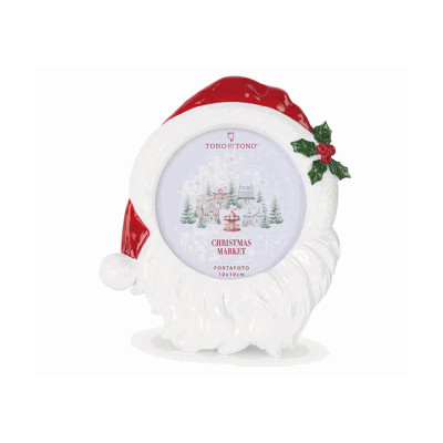 Portafoto Babbo Natale 13cm