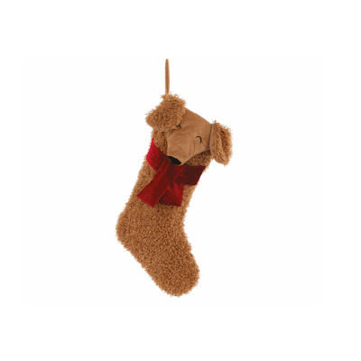 CALZA BOUCLE' CANE MARRONE 50CM