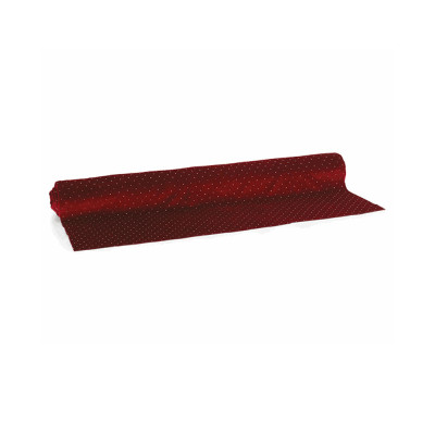 RUNNER IN VELLUTO BORDEAUX CON STRASS 5MT
