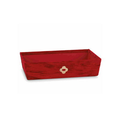 VASSOIO ROYAL ROSSO IN VELLUTO 34CM