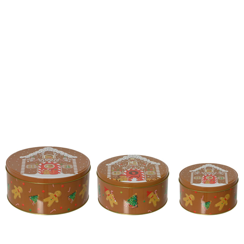 SCATOLA IN LATTA TONDA GINGER HOUSE