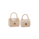 BORSETTA BEIGE ROYAL IN VELLUTO