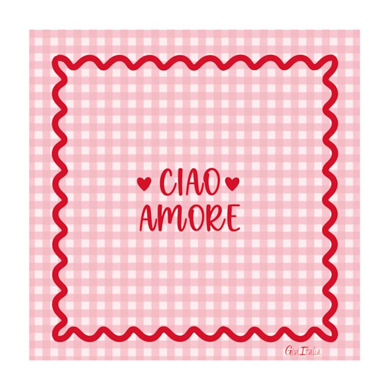 Tovaglioli in Carta Ciao Amore (16 Pezzi)